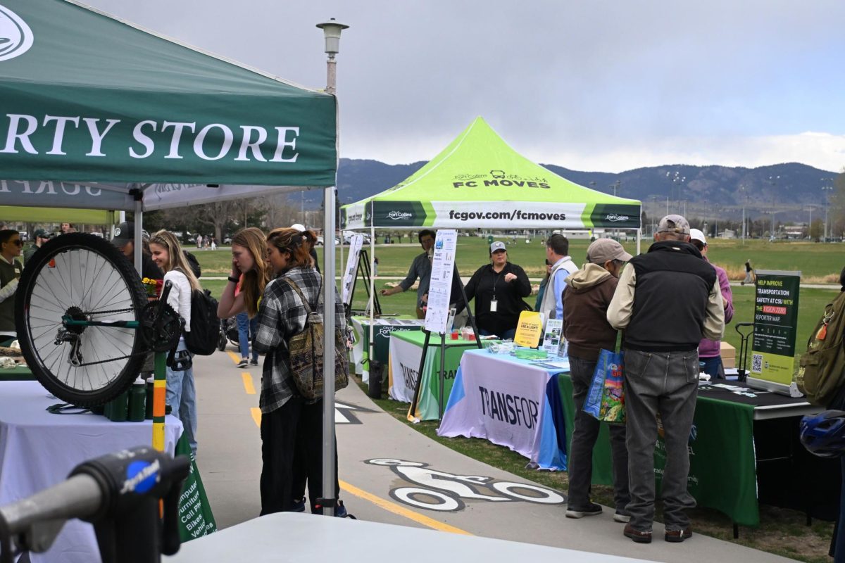 Students explore the different tables at Colorado State University's Earth Day Festival April 22. The different organizations included clubs from CSU those around Fort Collins, Colorado.