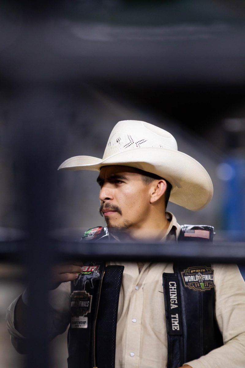 Pro bull rider recovering after his ride during PBR's Last Cowboy Standing event on July 21, 2025 at Colorado State University's Canvas Stadium in Fort Collins Colorado. Photo taken by Erica Pickering.