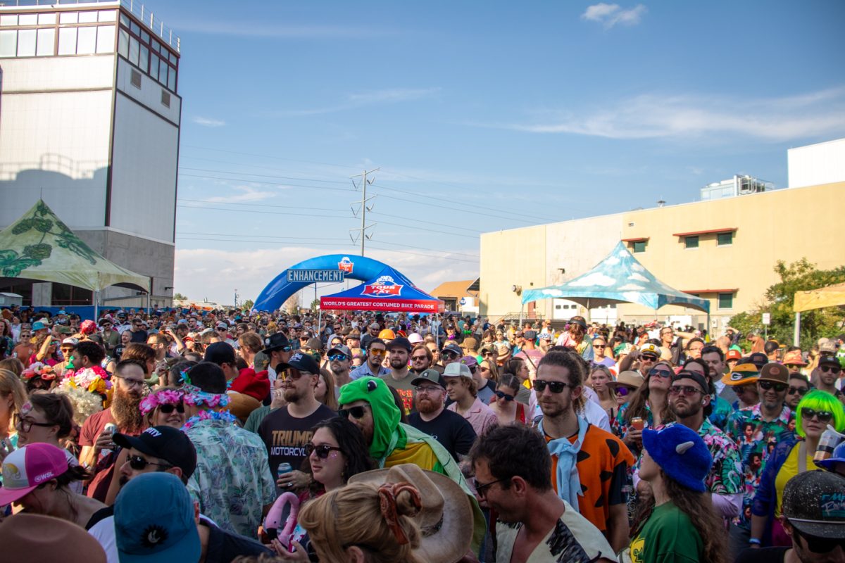 The crowd gathers before the stage during Murder By Death's performance at Tour de Fat Aug. 23. The performance was part of the band's farewell tour after being active for 25 years.