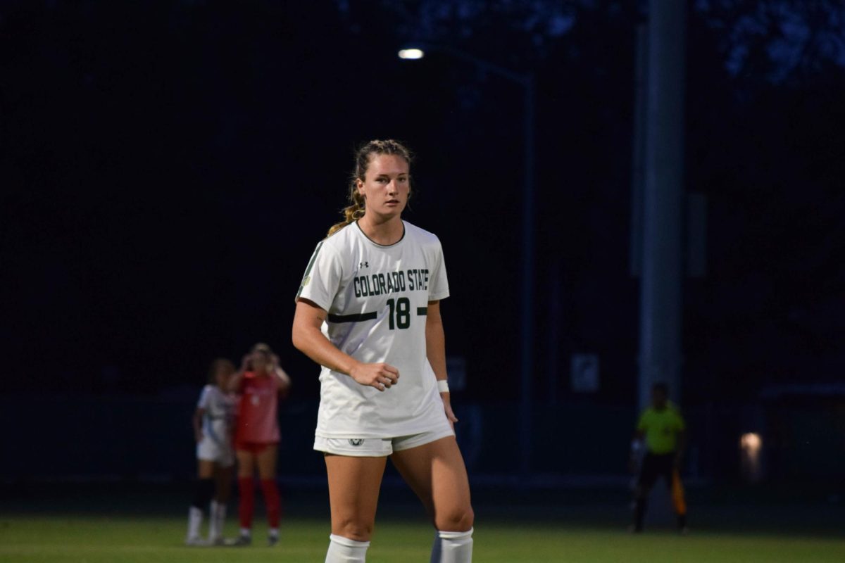 After getting an assist and a goal of her own, Olivia Fout looks towards helping CSU close out their home opener versus Utah Tech. CSU won 2-1. 