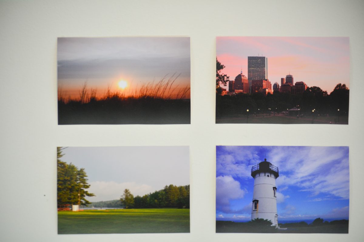 Clare Fesker photography work featuring four photos featuring different architecture and landscape around New England Sept. 25. These photos were showcased at the Off The Clock gallery at the Lory Student Center.