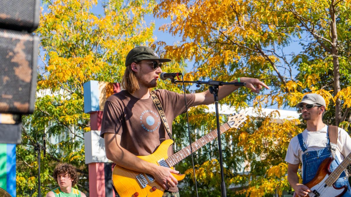 Fort Collins local band Third Turn performs at KCSU's fourth annual Battle of the Bands event at the Sutherland Community Garden Sept. 25.