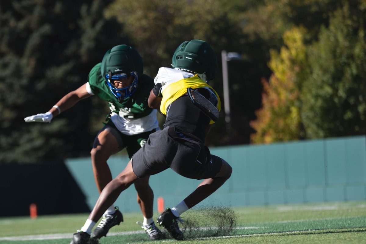 The Colorado State University Football team holds practice at Colorado State University in Fort Collins Colorado Sept. 30. 