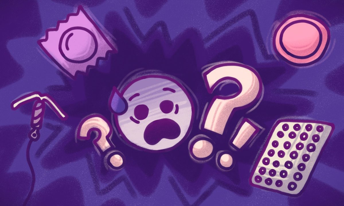 Graphic of a scared emoji.