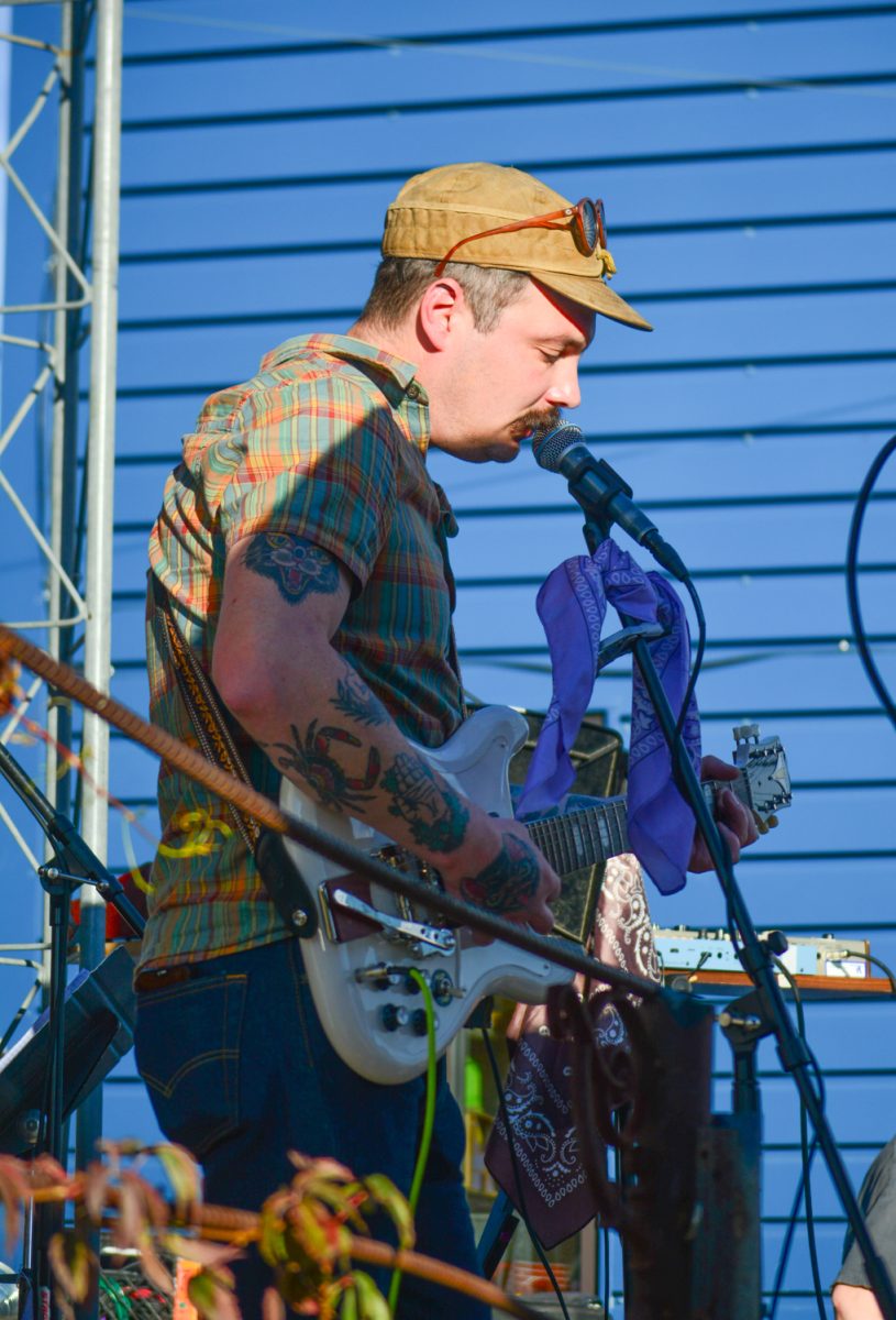 A band member who performed at the Common Ground event held at The Lyric in downtown Fort Collins Oct. 19. This was a part of the Alpine Arts Collective.