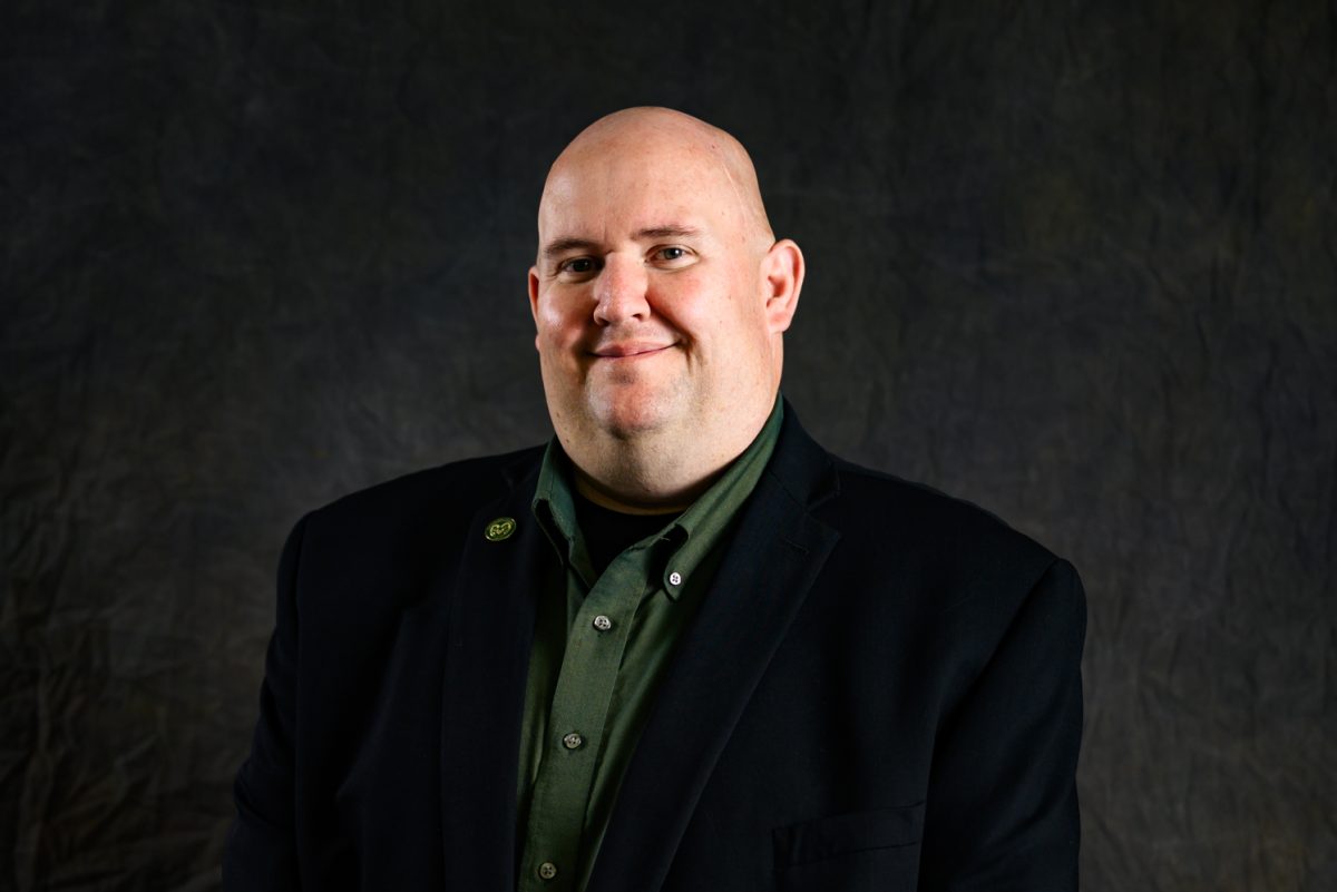 Fort Collins mayoral candidate Adam Eggleston poses for a portrait Oct. 17.