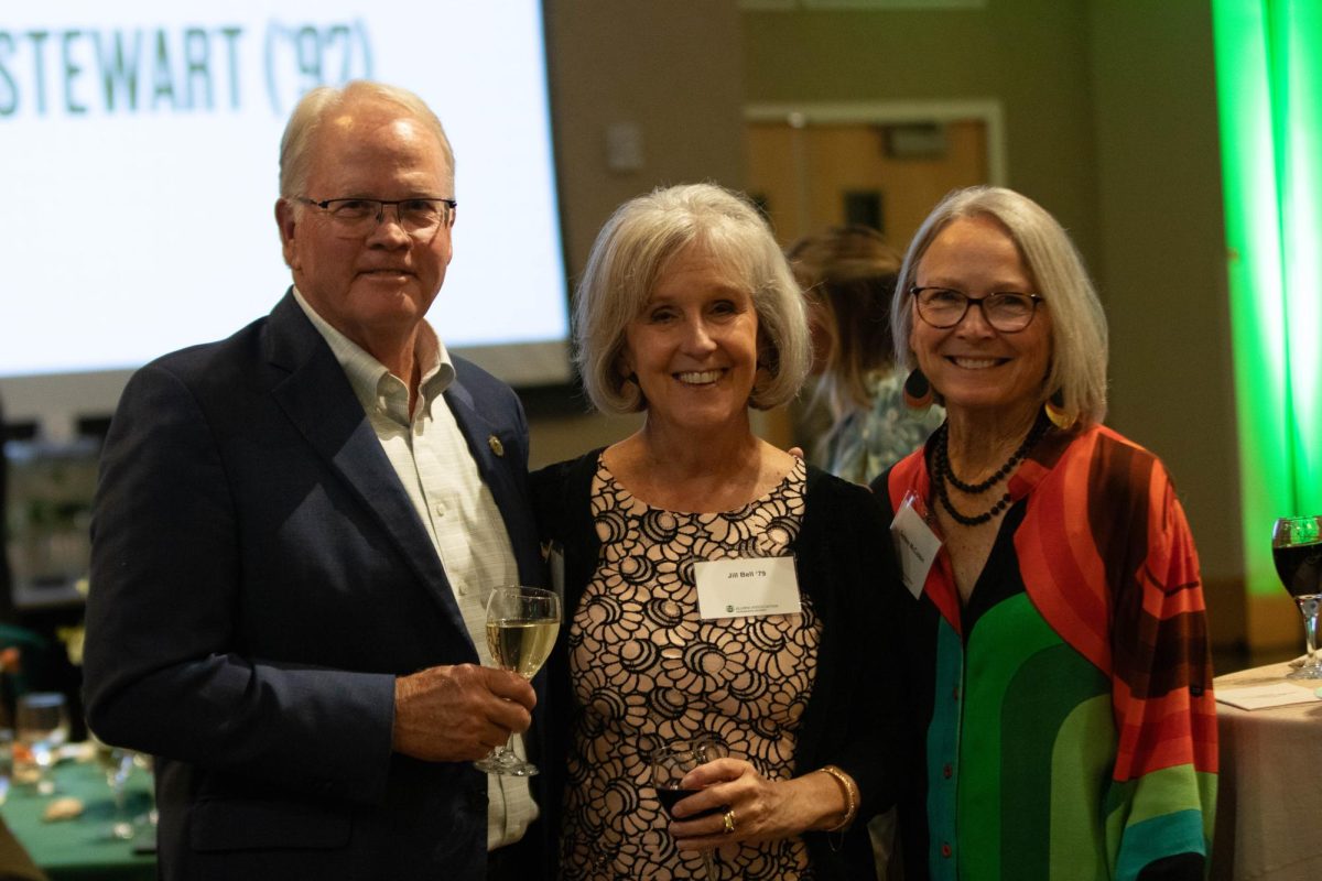 Alumni gather to celebrate the Distinguished Alumni Awards event at Colorado State University Oct. 16. "I've made some really great relationships that have allowed me to come back," Bianca Esparza said.