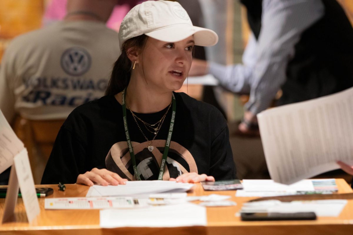 Participant engaging with the Ballot Forum's activities at Avogadro's Number Bar, in Fort Collins Colorado, Oct. 15.