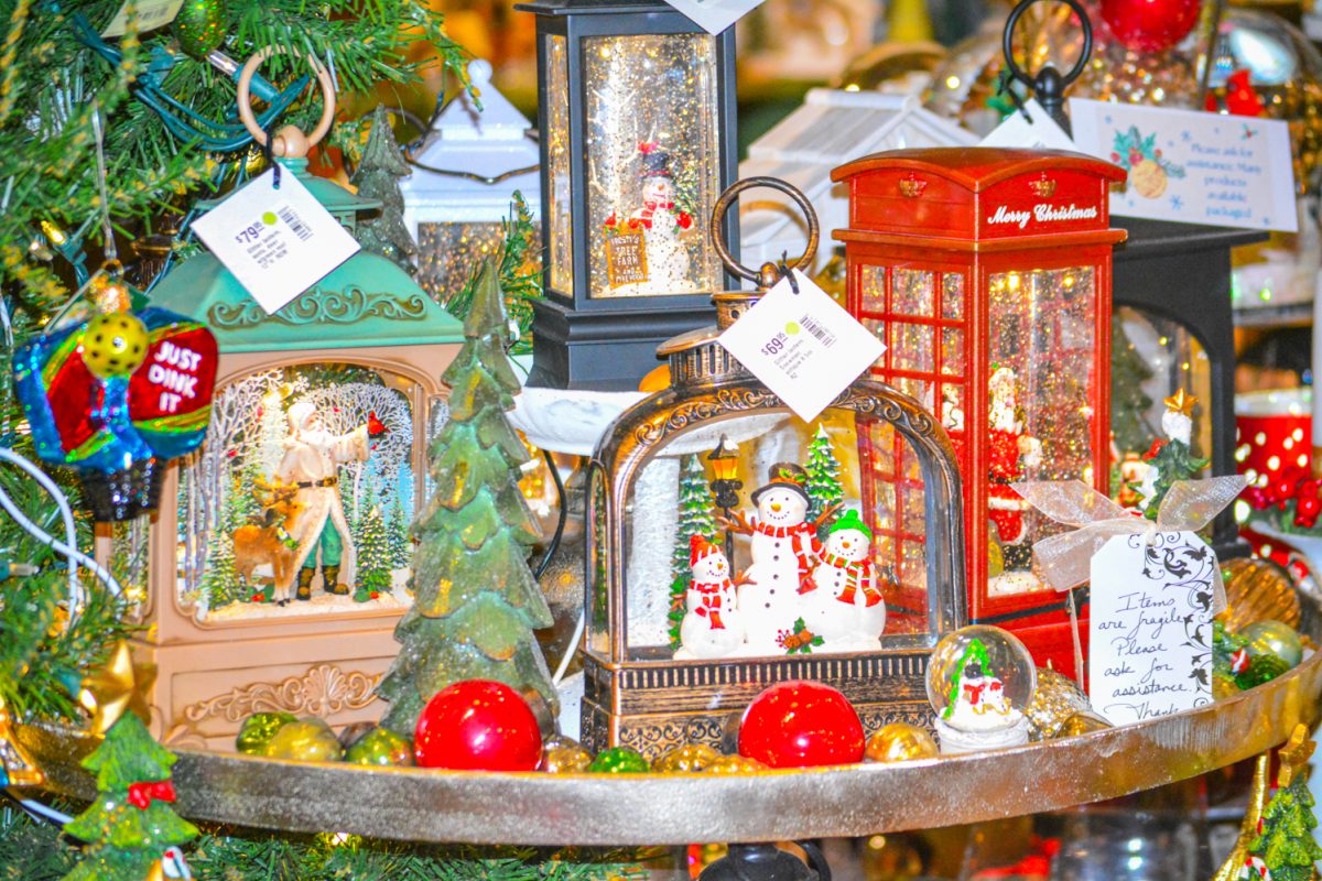 A Christmas display set up in Sense of Place in downtown Fort Collins Nov. 3. The shop was full of customers shopping for Christmas decor.