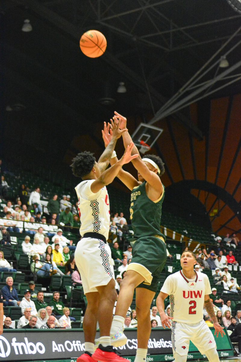 Jon Mekonnen jumping to shoot the ball against University of Incarnate Word Nov. 3. Jon and his teammates defeated UIW 98-64. 