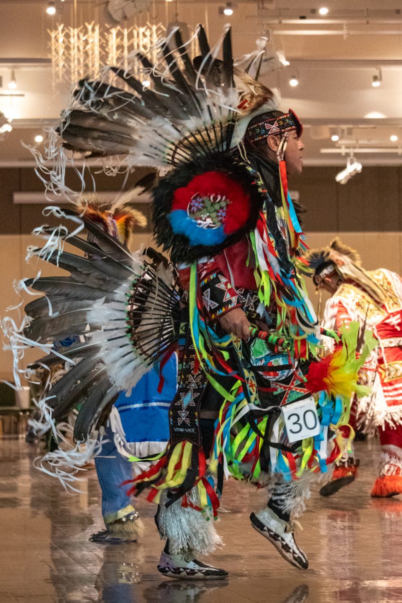 A dancer performs during the American Indian Science and Engineering Society Powwow Nov 1. The powwow was the 41st in Colorado State University history.
