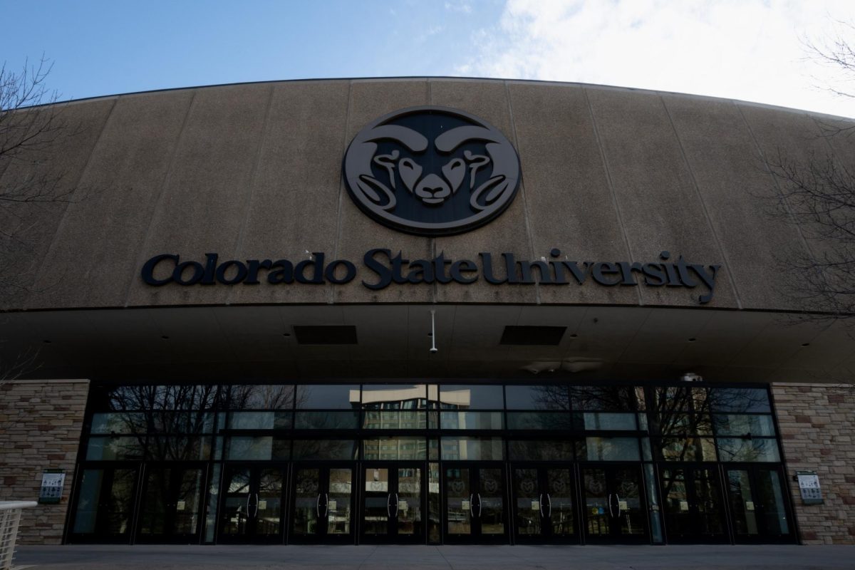 The front entrance of Colorado State University’s Moby Arena Nov. 18. 