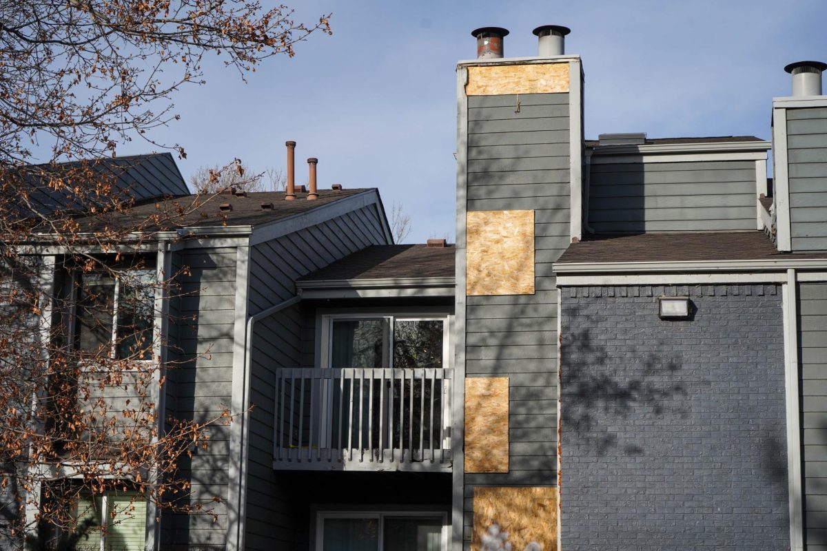 The original location of an Oct. 2024 fire at The Alpine apartment complexes. Another fire occurred in the same apartment building Dec. 11. 