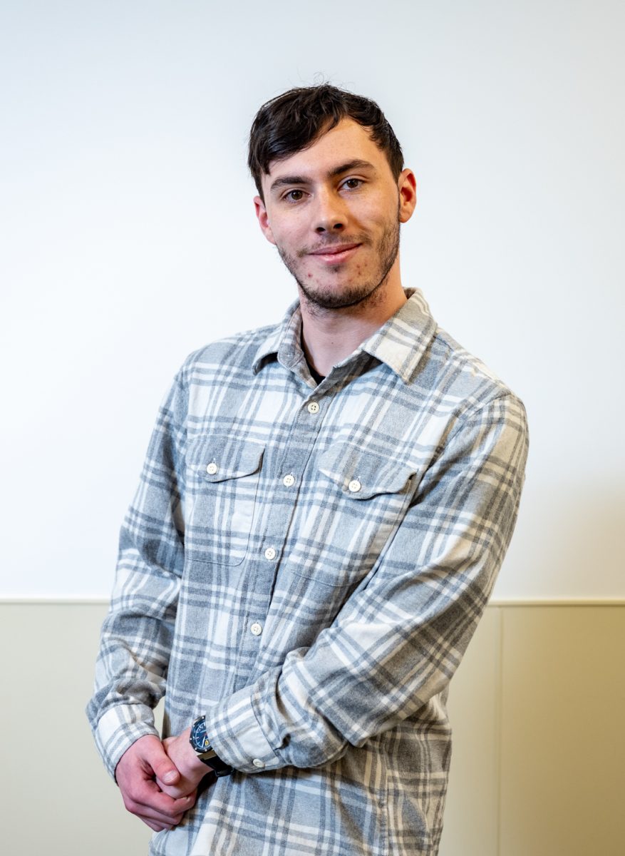 Associate Students of Colorado State University speaker of the senate candidate Gavin LeCerf poses for a photo Feb. 19.