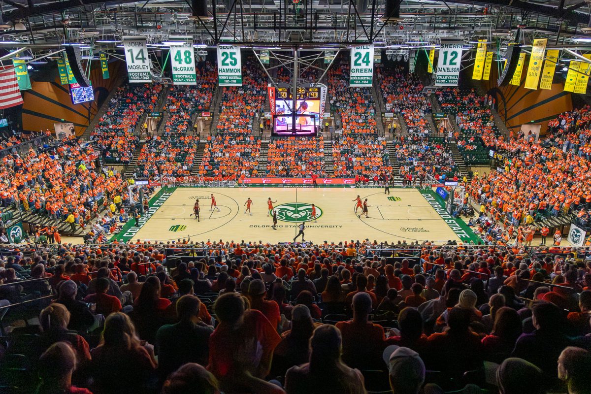 The Colorado State University men's basketball team plays their annual Orange Out game in Moby Arena Feb. 21. 