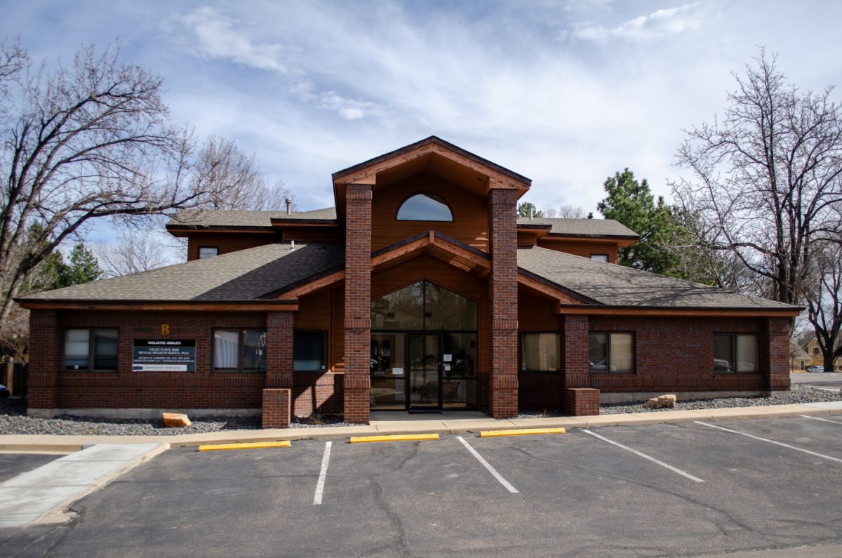 The front of the Larimer County Democrats building Mar. 2