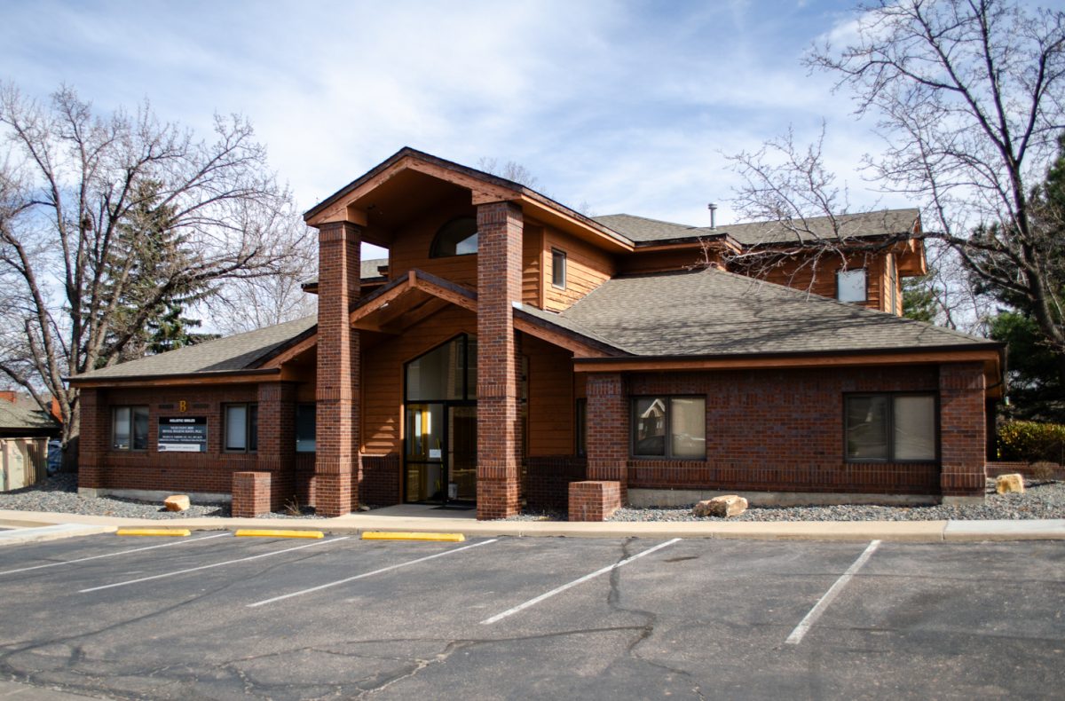 The front of the Larimer County Democrats building faces West March 2.