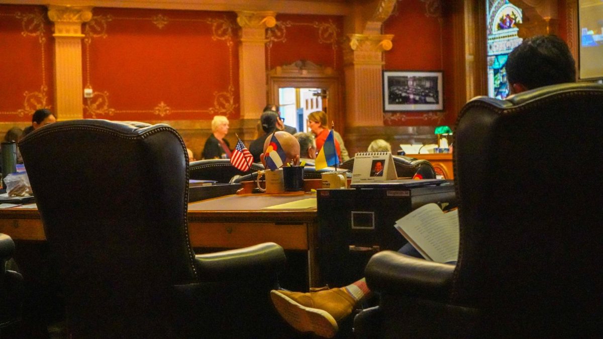 The Colorado General Assembly sits in the Senate chambers March 31. 