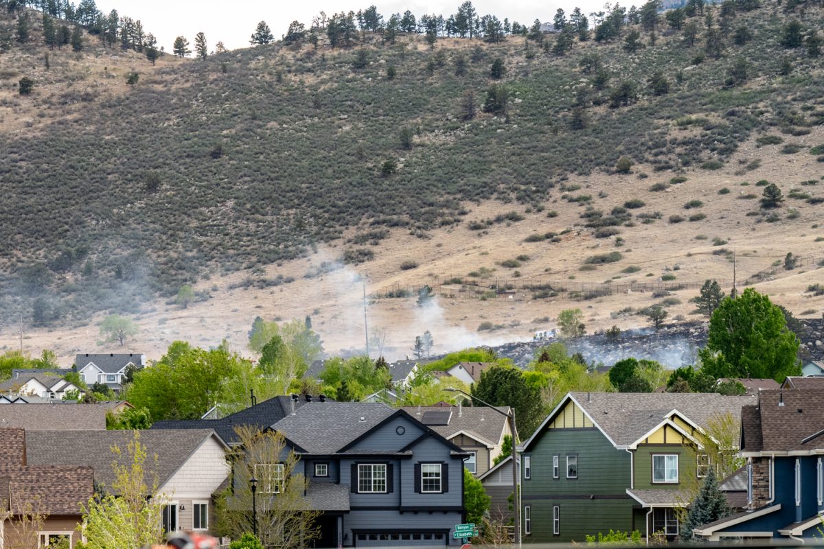 Smoke from a nine-acre fire first identified in a subdivision of the Pond neighborhood April 23. Poudre Fire Authority worked with the Larimer County Sheriff's Office and other surrounding departments to sucessfully contain the fire.