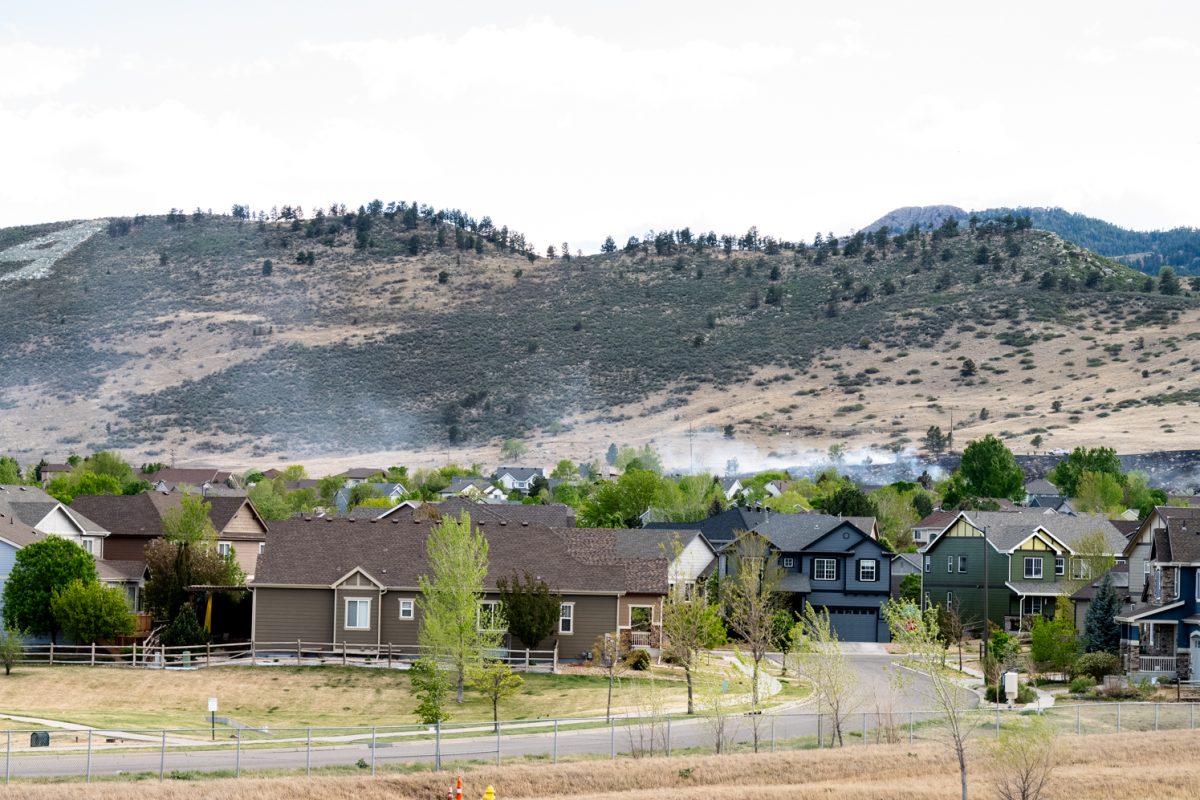 Smoke from a nine-acre fire first identified in a subdivision of the Pond neighborhood April 23. Poudre Fire Authority worked with the Larimer County Sheriff's Office and other surrounding departments to sucessfully contain the fire.