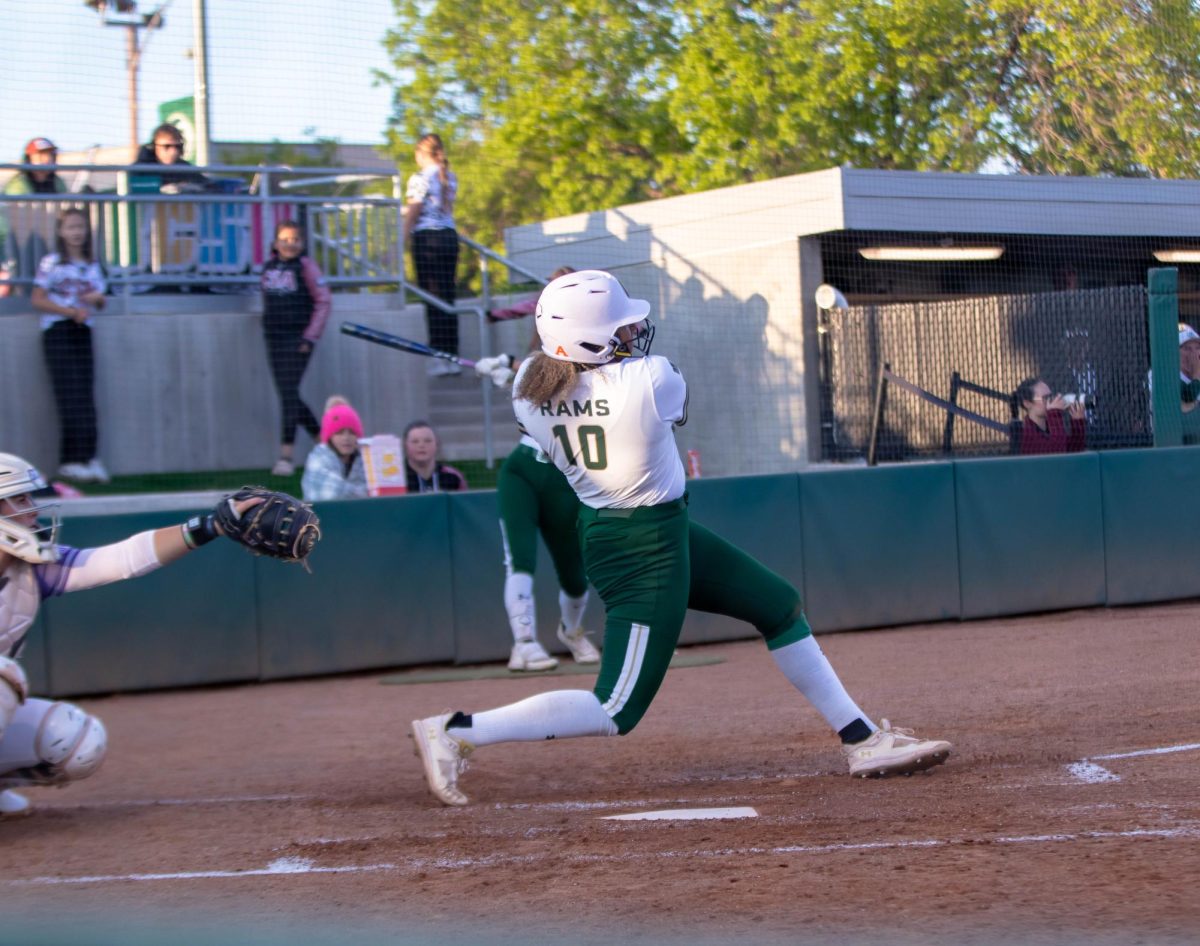 Batter Jailey Wilson swings during bat against Grand Canyon University on April 30.