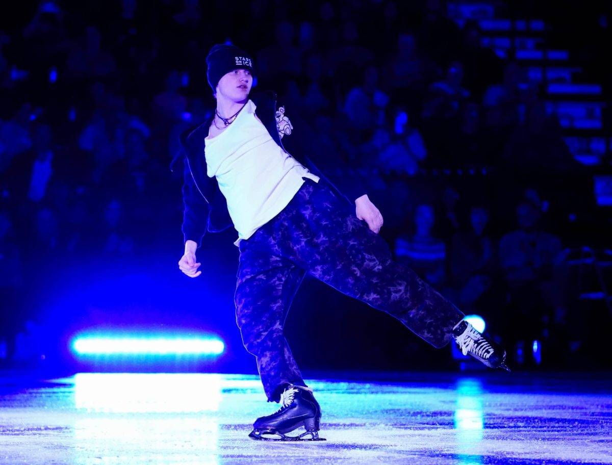 Ilia Malinin skates to Eminem's "Lose Yourself" and House of Pain's "Jump Around" in Loveland, Colorado for the 2026 Stifel Stars on Ice tour May 12. 
