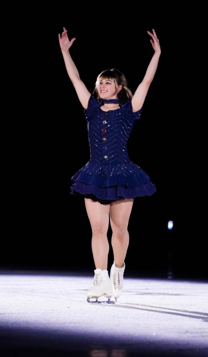 Alysa Liu waves to the crowd after her final solo performance of the evening in Blue Arena during the 2026 Stifel Stars on Ice tour May 12. 