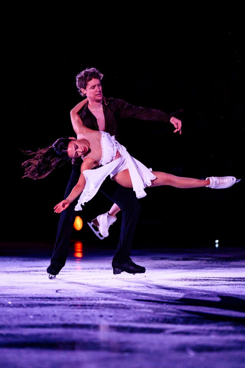 Olympic gold medalists Madison Chock and Evan Bates perform their second number at Stars on Ice in Loveland, Colorado May 12.