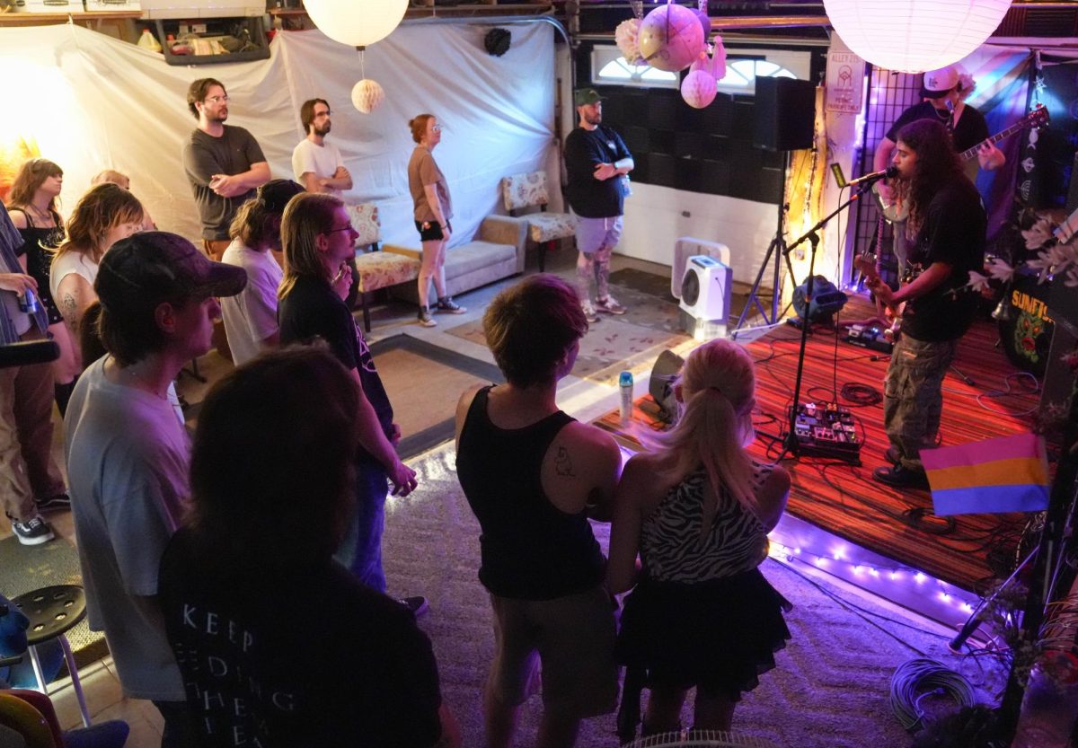 An alternative shoegaze band, Ivory Daze, performs their first song of the night July 5. The band formed in early 2022.
