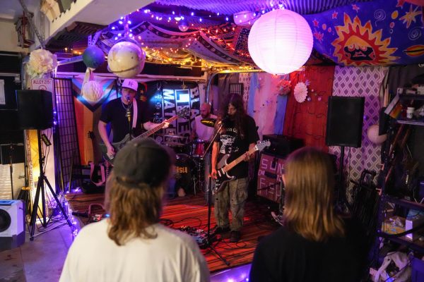 Ivory Daze performs in the corner of a garage set up by DIY venue The Sun Spot July 5. The Sun Spot is run by local Fort Collins band autumnal.