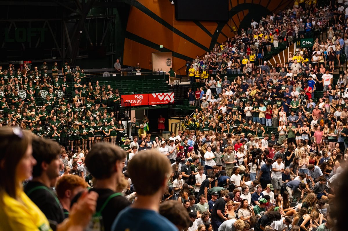 Colorado State University class of 2030 fills Moby Arena for their Freshman Convocation event Aug. 21.