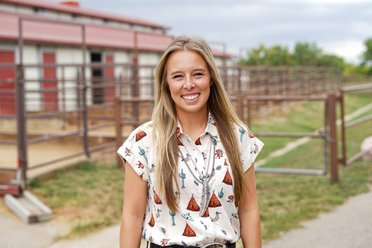 Maggie Murphy, a Colorado State University instructor and head coach of CSU's Horse Judging team, poses for a photo at the CSU Equine Reproduction Laboratory on CSU's Foothills Campus Sept. 23.