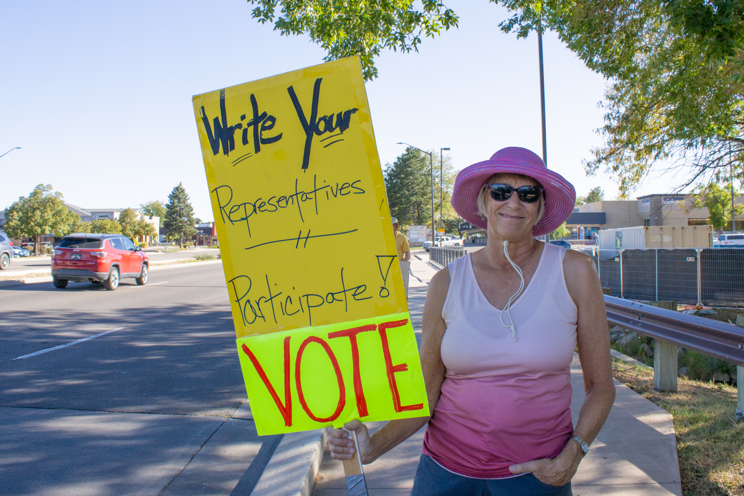 IndivisibleNOCO corner protests rally Fort Collins residents around free speech, community action