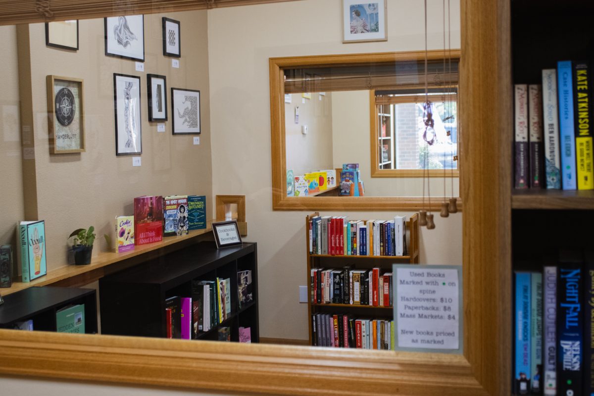 Stocked bookshelves inside The Crowded Bookshelf, which celebrated its transition to being a brick and mortar bookstore Sept. 12. Renee Becher ran the shop as a mobile store around Fort Collins for four years before opening a permanent location near South Shields Street. “Today’s kind of been four years in the making,” Becher said. “It was time to transition to brick and mortar and be able to offer more and do more and kind of, you know, support the community in different ways that I couldn’t when I was mobile."