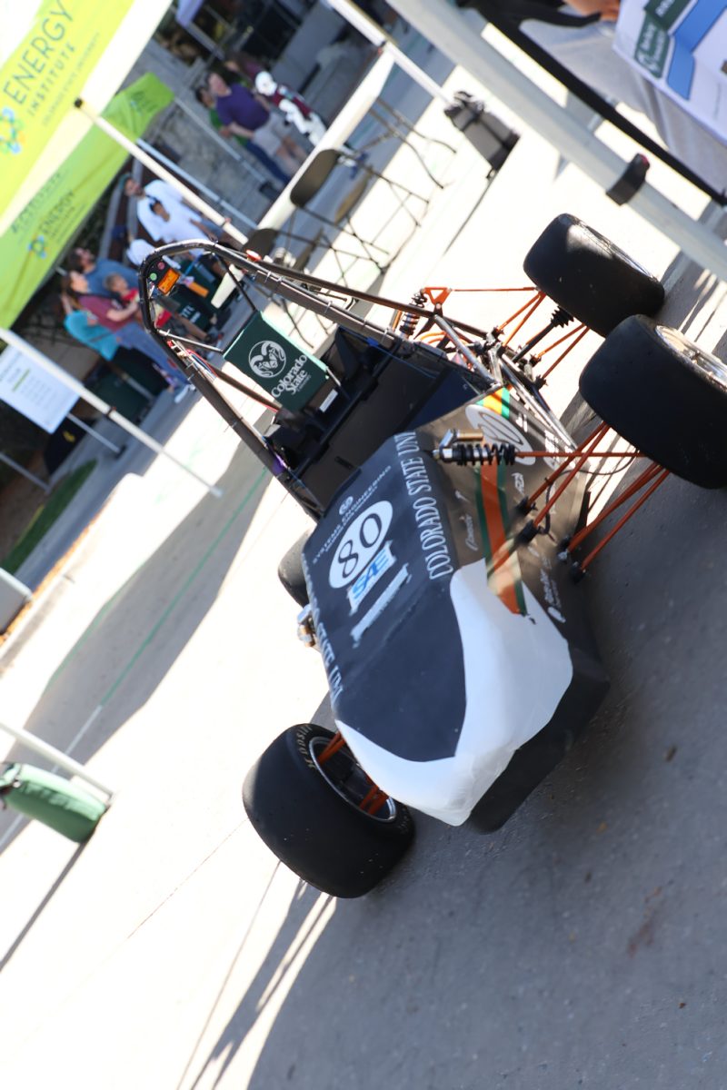 A Formula SEF competition car designed and built by CSU students, CSU Powerhouse Campus, Sept. 26. The car was pitted against roughly 120 other schools and judged for its endurance, acceleration, racing performance, design, stability, and numerous other components.