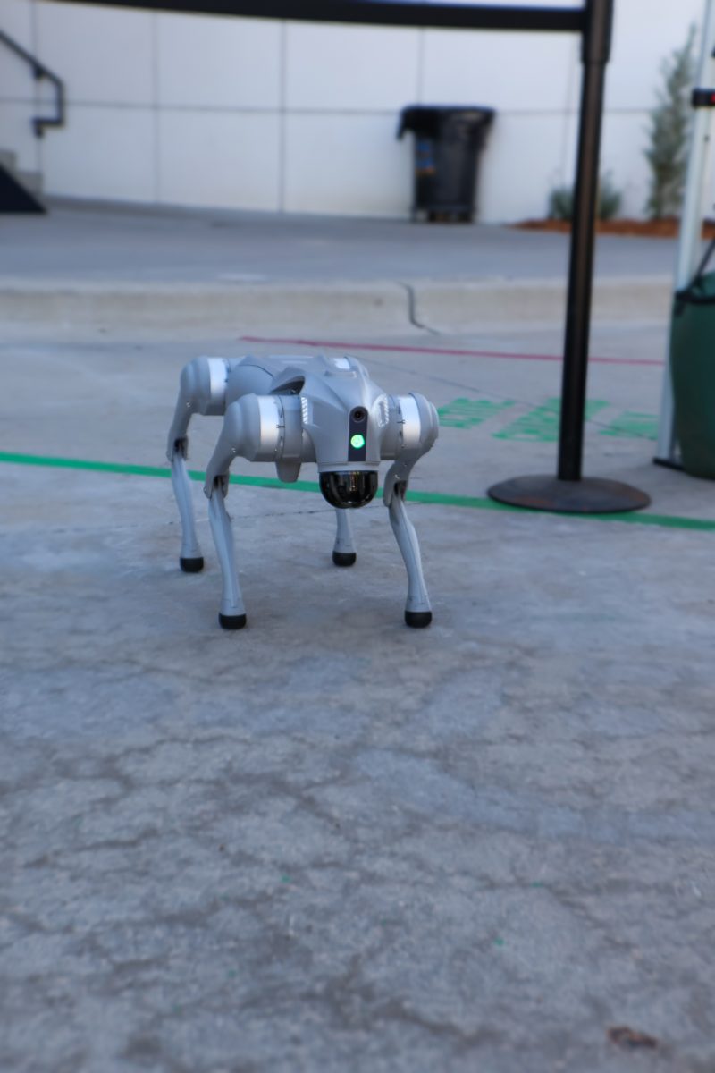 A robot designed by students in MECH 486A as their senior capstone project, CSU Powerhouse Campus, Sept. 26. It is designed to detect methane leaks in underground pipelines.