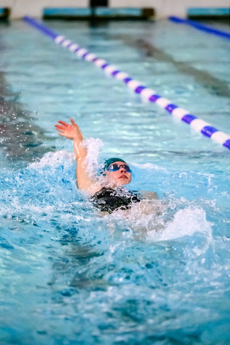 Colorado State University swimmer Tavia Arnell swims the 200 yard individual medley during day one of the Front Range Invitational Oct. 2.